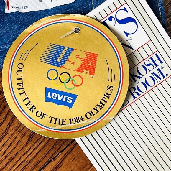 RARE! Levi's Men's Vintage Jean Shorts 1983 Oympics sz 34 Y2K Retro - Picture 9 of 10